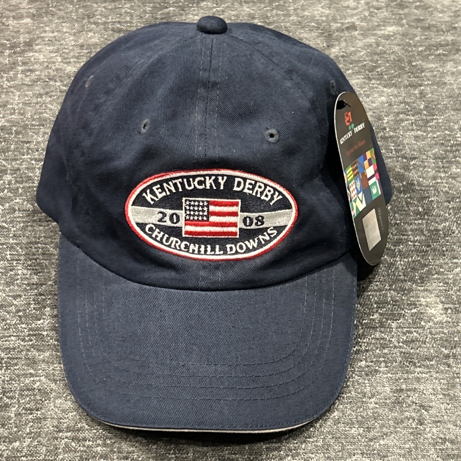 2003 Kentucky Derby Churchill Downs Hat Cap Navy Blue Adjustable Nwt